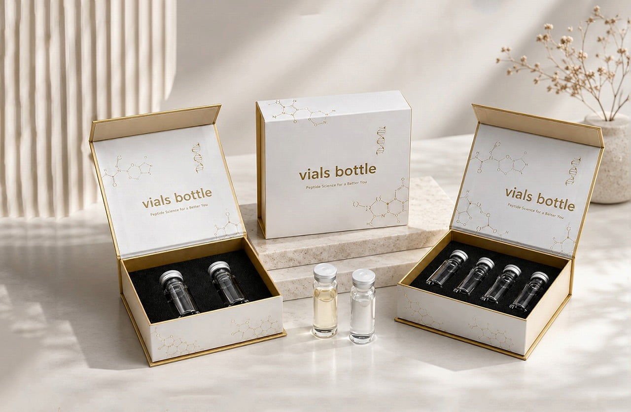 PEPTIDE PACKAGING - Luxury 3 ml Peptide Vial Magnetic Box Collection