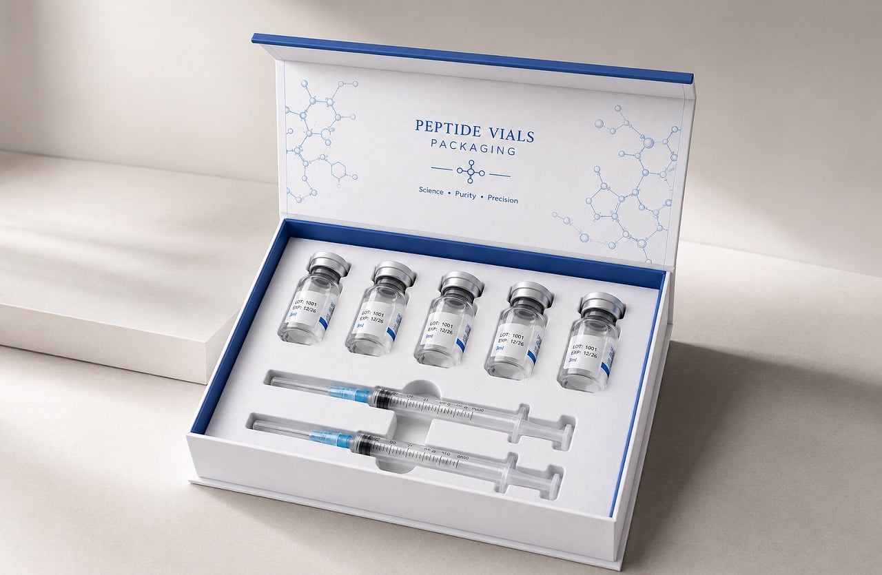 PEPTIDE KIT PACKAGING - 5-Vial Peptide Magnetic Presentation Box