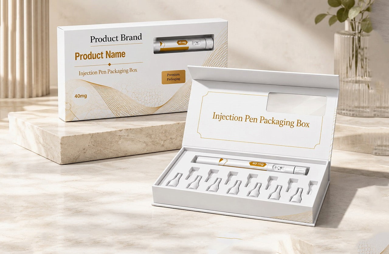 INJECTION PEN PACKAGING - Peptide & Insulin Pen Magnetic Packaging Box