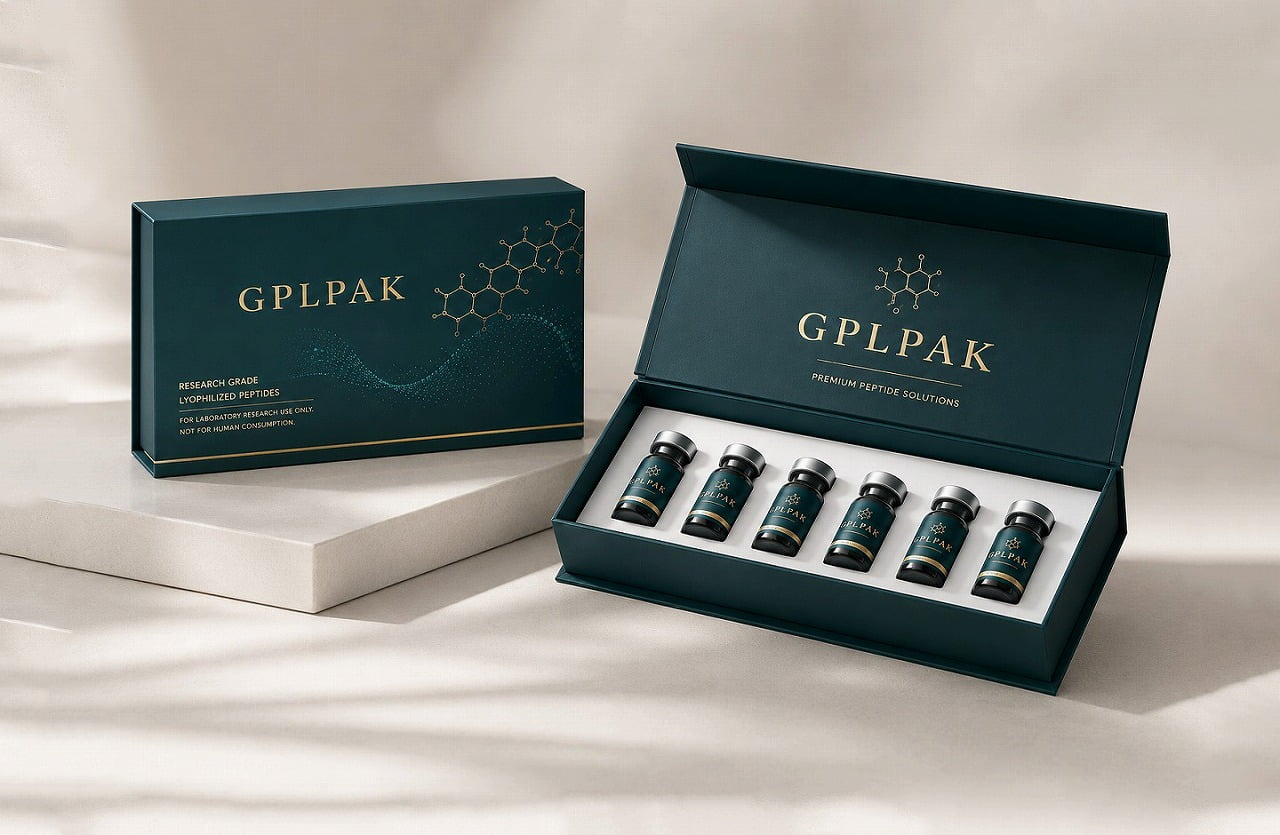 PEPTIDE VIAL PACKAGING - 6-Vial Luxury Magnetic Presentation Box