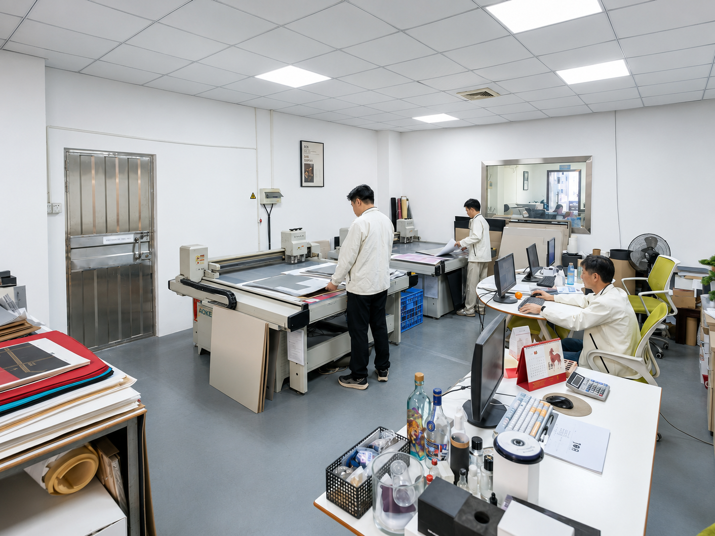 Physical sample production and express shipping