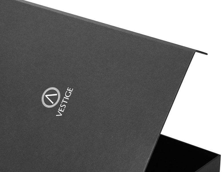 Matte lamination sample on custom paper packaging