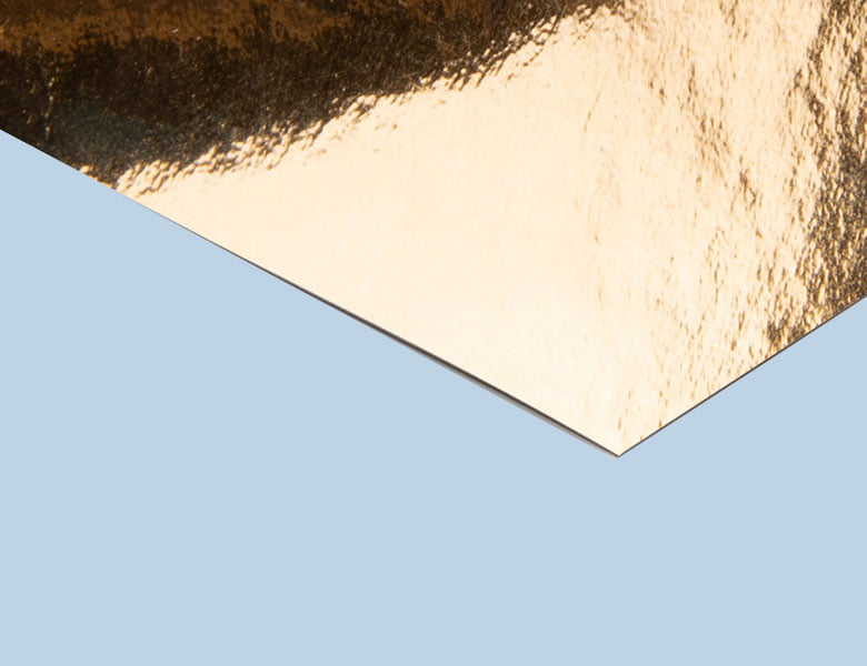 Metallic specialty paper sample for custom packaging boxes
