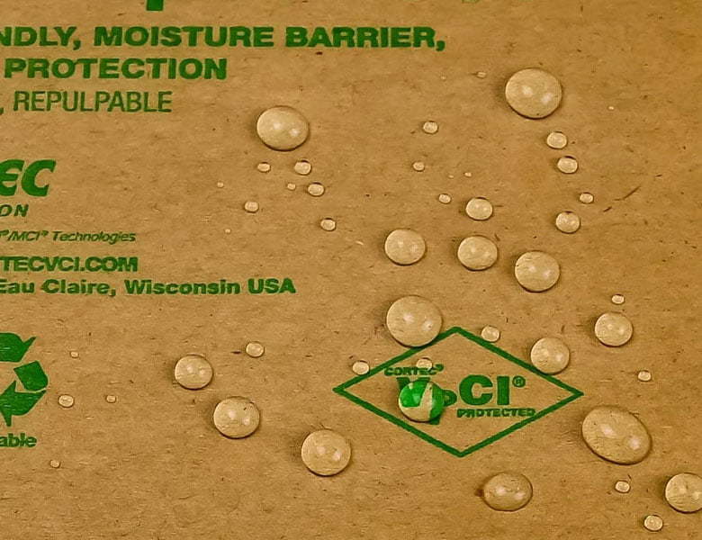 Water-based coating sample for printed packaging